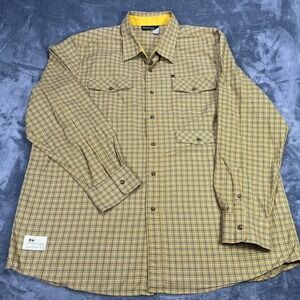 Rocawear Shirt Mens 3XL Sleeve Button-Up Plaid Classic Casual Rap Y2K 3 Pocket